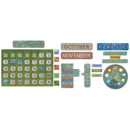Eureka Curiosity Garden Calendar Bulletin Board Set EU-847816